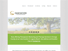 Tablet Screenshot of oakwoodtreatment.com